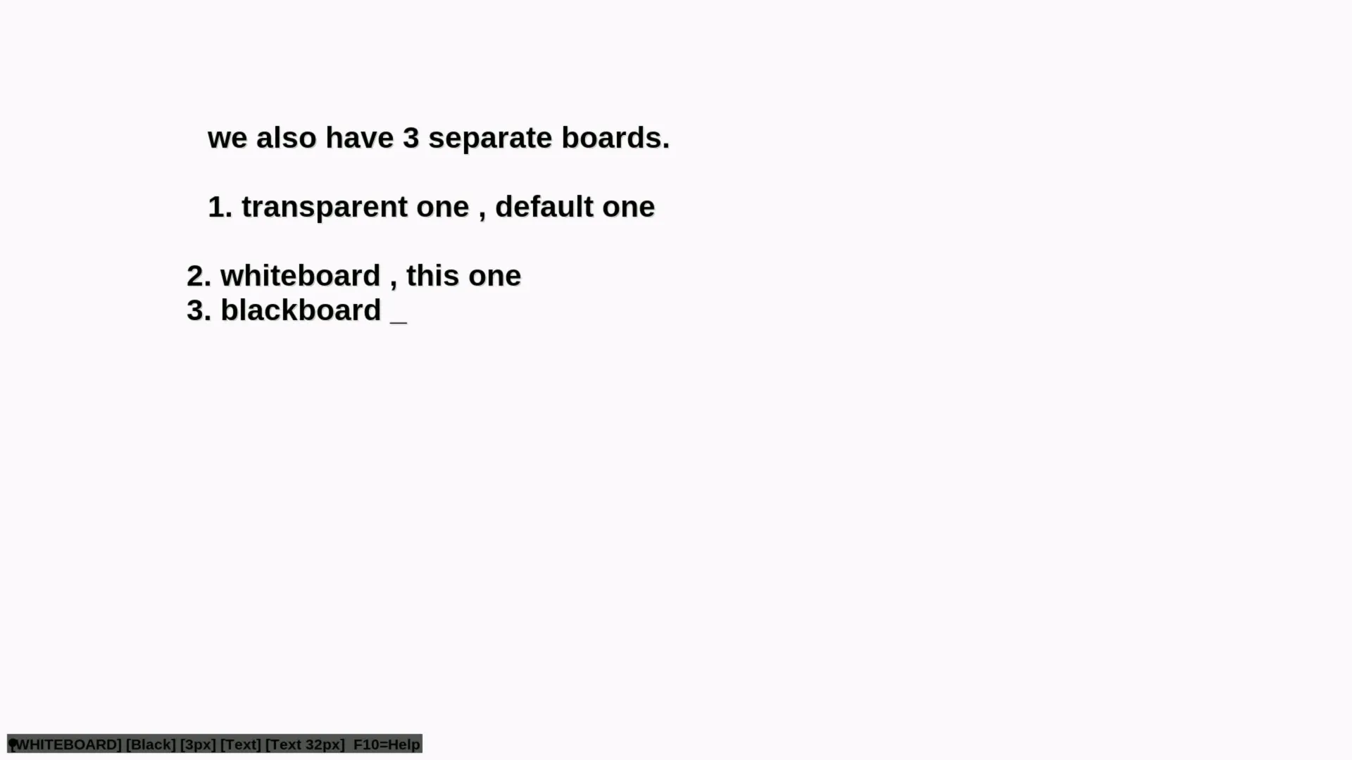 wayscriber whiteboard mode with boards highlighted